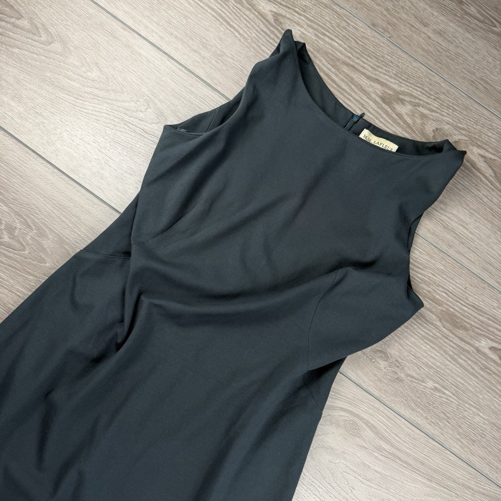 M.M Lafleur‎ Women's Sleeveless Viscose Blend Sheath Dress Black Size 14